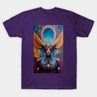 Stunning Surreal Art - Robot Angel Alien T-Shirt